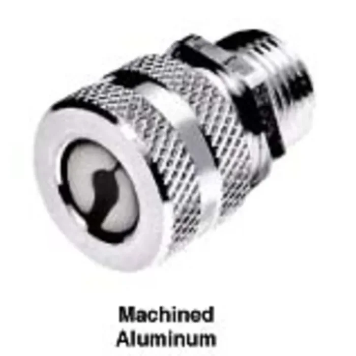 1″ F4 Male Cord Connector, Straight, Aluminum, Yellow Free Delivery