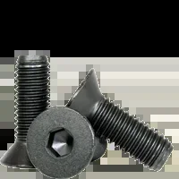#10-24 x 3″ Flat Head Socket Cap Screws, Thermal Black Oxide, Coarse, Partially Threaded, Alloy Steel, Qty 100