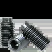 #10-24 x 5/8″ Socket Set Screws, 1/2 Dog Point, Thermal Black Oxide, Coarse, Alloy Steel, Qty 100