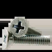 #10-24 x 6″ Machine Screws, Phillips Flat Head, Zinc Cr+3, Fully Threaded, Qty 100