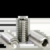 3/8″-16 x 5/16″ Cup Point Socket Set Screws, 18-8 Stainless Steel, Coarse, Qty 100