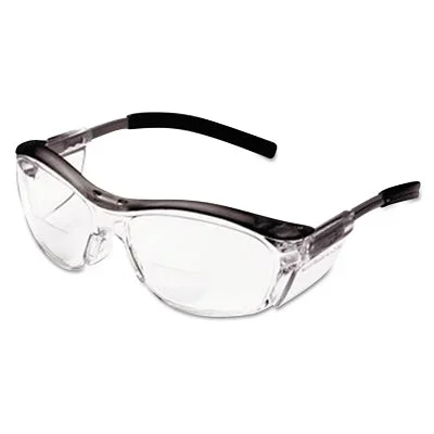 3M 7000052799 Nuvo Reader Protective Eyewear, +2.5 Diopter, Clear Anti-Fog Lens, Gray Frame