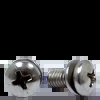 #4-40×1 1/8″,(FT) MACHINE SCREW PAN HEAD PHILLIPS SEMS STAINLESS A2 (18-8), Qty 1000