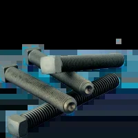 5/16″-18 x 2 1/2″ Square Head Set Screws, Cup Point, Plain, Coarse, Fully Threaded, Case Hardened, Qty 100