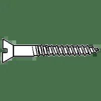 #8×1″ PHIL OVAL HEAD Wood Screw Zinc, Qty 100