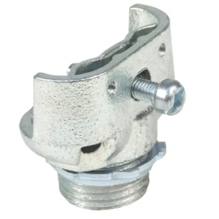 AC/Flex Connector, Duplex Clamp, Size: 1/2″, Malleable Iron Luxury