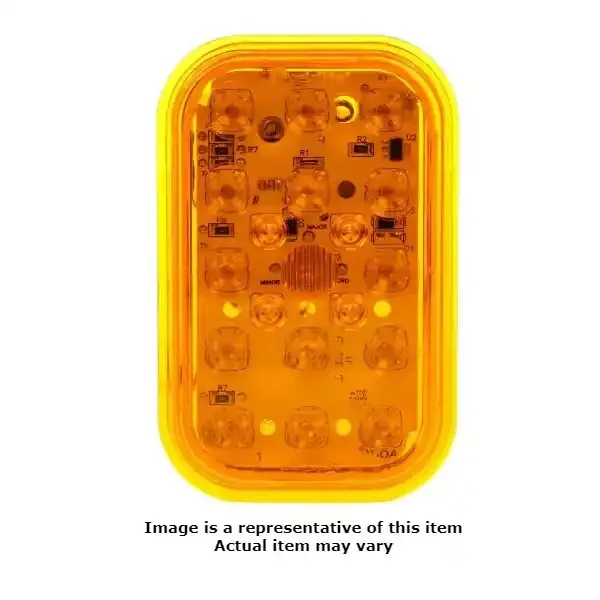 Affordable Truck-Lite 45 Series Yellow Rectangular Incandescent Rear Turn Signal Light 12V European Approved – 45914Y