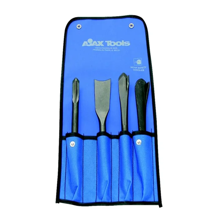 Ajax Tool Works A9034 4 pc z.g. Sk Exhaust Chisel St