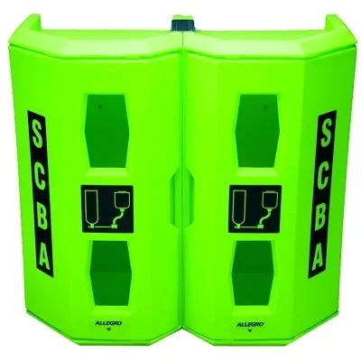 Allegro 4150 Heavy-Duty SCBA Wall Cases, For Single SCBA, 28 X 14 X 17