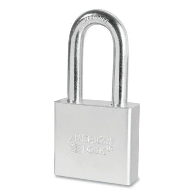 American Lock A5260KA24767 Solid Steel Padlock, 3/8 in dia, 1-1/8 in L, 3/4 in W, Silver, Keyed Alike, Keyed – 24767
