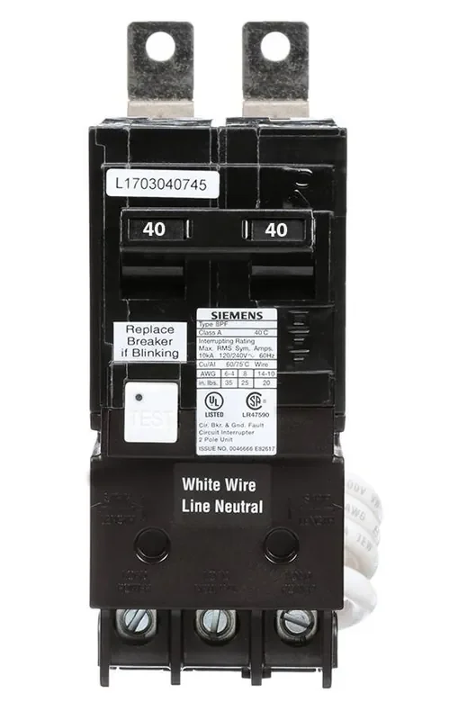 B240GF – Siemens – Circuit Breaker – 40 Amp – 240 Volt Flash Sale