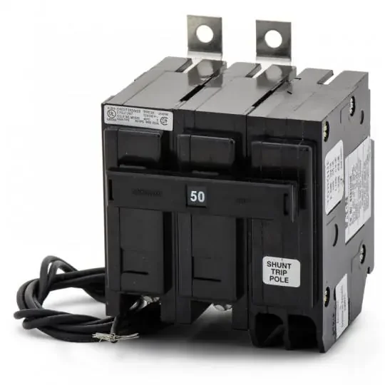BAB2050S – Eaton – 50 Amp Shunt Trip Breaker – Bolt-On – 50 Amp – 2 Pole – 240 Volt Exclusive Offer