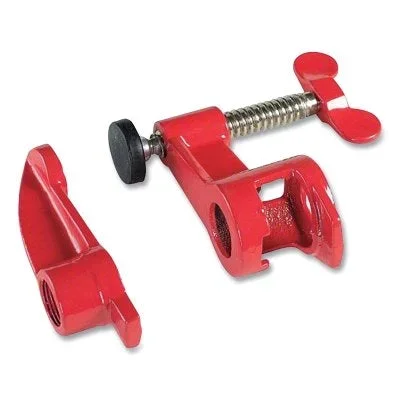 BESSEY PC34DR Pipe Clamp Twist Handle 2-1/2 in Throat Depth 3/4 in Opening 1-3/16 in Jaw Width 440 lb Clamping Force