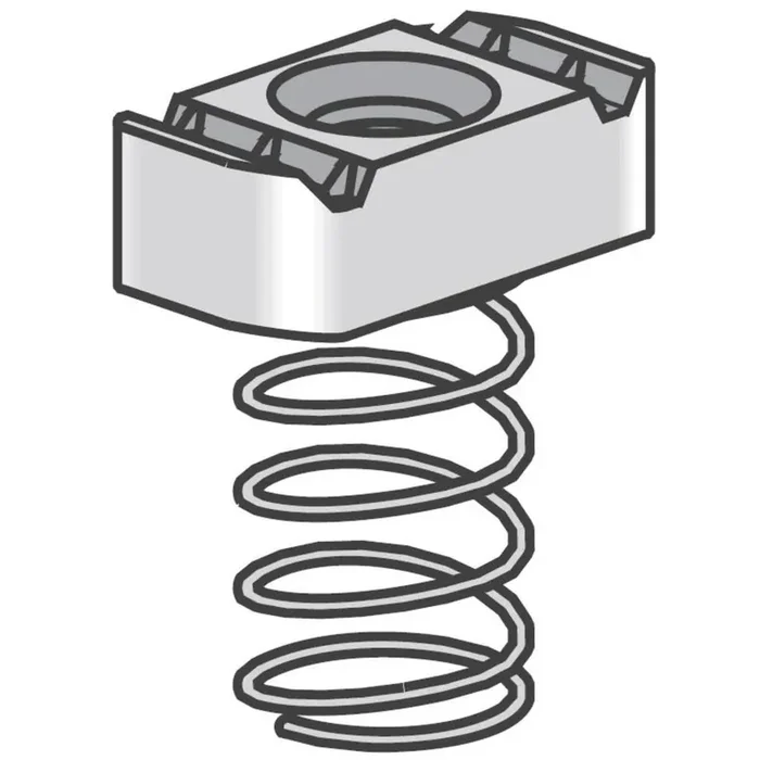 Best Seller Spring Nut, Long Spring, Size: 1/4″, Aluminum