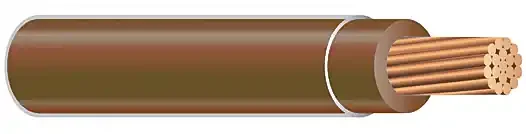 Best Seller THHN Building Wire – 2 AWG – Brown – Stranded Conductor -1,000 FT