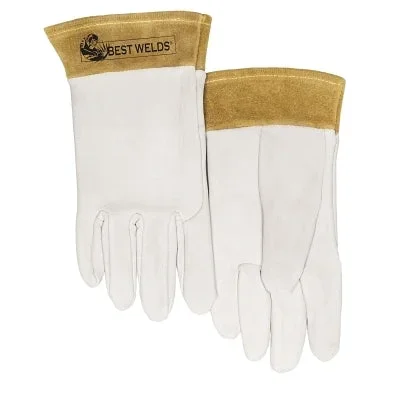 Best Welds 110TIGL 110-TIG Capeskin Welding Gloves Large White