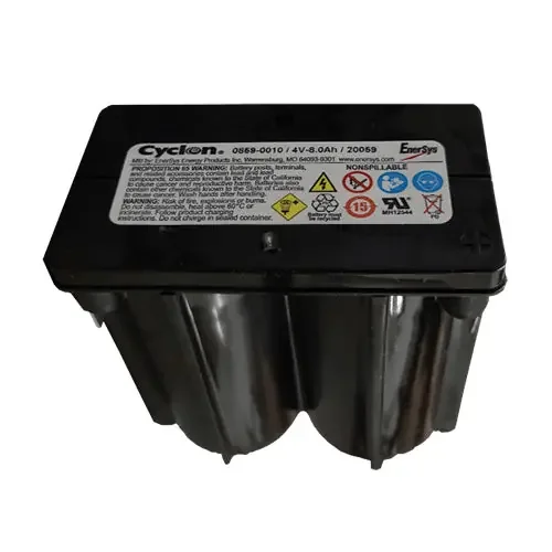 Certified 0859-0010 – Ener Sys Cyclon 4V 8Ah E cell Sealed Lead Acid Monoblocs Battery