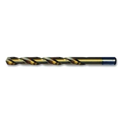 Chicago-Latrobe 41794 150ASP-TN Heavy-Duty TiN Jobber-Length Drill Bit, 2FL, X Tool Size