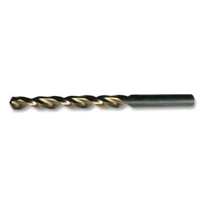 Cle-Line C18517 1872 Heavy-Duty Black and Gold Parabolic Flute Jobber-Length Drill Bit 0.1730 in dia Cutting 3.375 in OAL #17 Wire