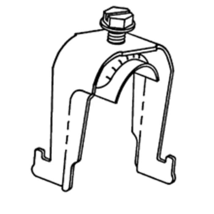 CONDUIT STRUT CLAMP, 3/4-IN. EMT, 1/2-IN. RIGID, WITH SADDLE Order Now