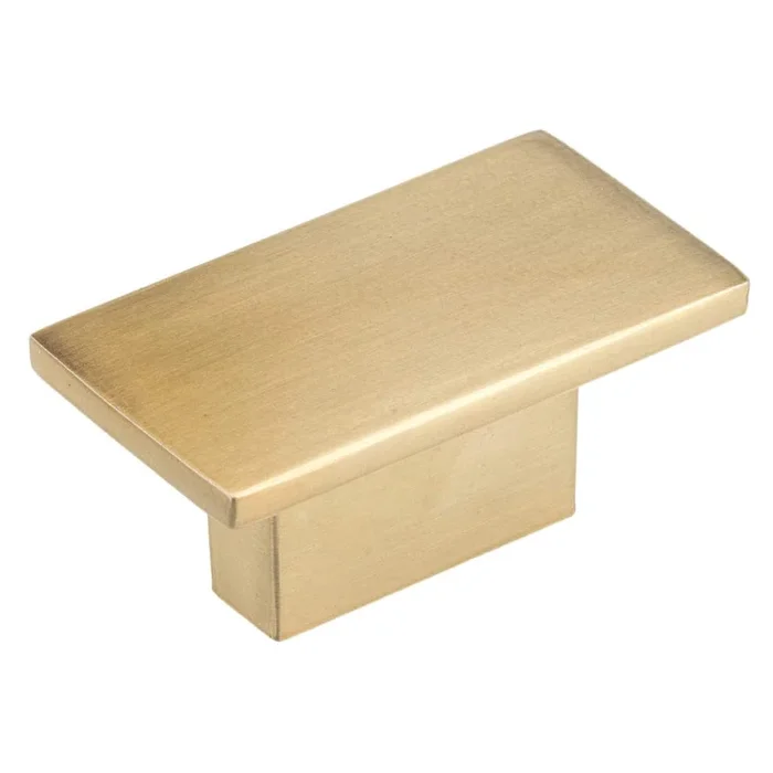 Contemporary Knob, 1-9/16″ x 7/8″, Champagne Bronze