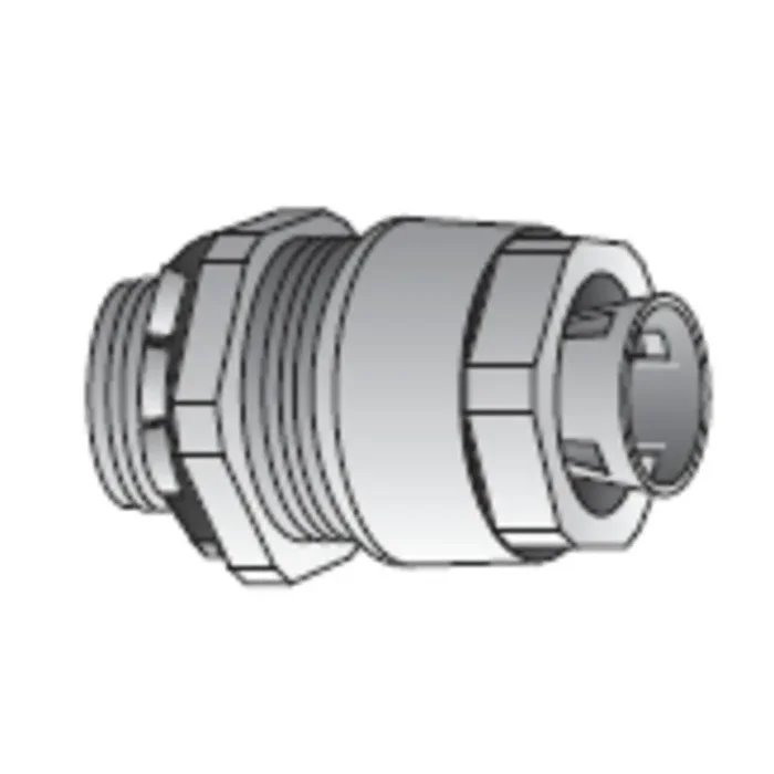 Cord Grip, Strain Relief, Range: .75 to .875″, Hub: 3/4″, Malleable Fast Shipping