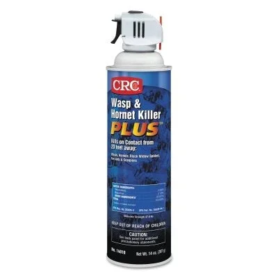CRC 14010 Wasp and Hornet Killer Plus Insecticide, 20 oz Aerosol Can, 14 wt oz