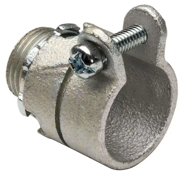 Direct From Manufacturer Topaz Electric 160M Malleable Iron Non-Insulated Throat Straight BX-Flex Connector 4-Inch