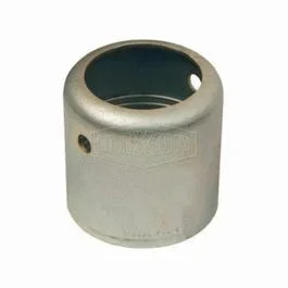 Dixon® F96-4 Holedall® Standard External Swage Ferrule, 6 in ID x 7-21/64 to 7-28/64 in OD Nominal, Carbon Steel, Hose End Style, Domestic