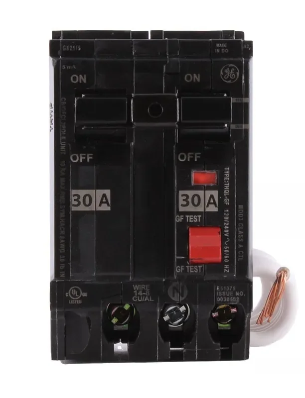 Don’t Miss Out THQL2130GFT – GE – 30 Amp GFCI Circuit Breaker – Plug-In -30 Amp – 2 Pole – 240 Volt