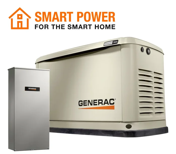 Exclusive Generac 7228 Air-Cooled Residential Home Backup Standby Generator 3600 RPM 18000-Watt (LP) 17000-Watt (NG) NEMA 3R Guardian ®