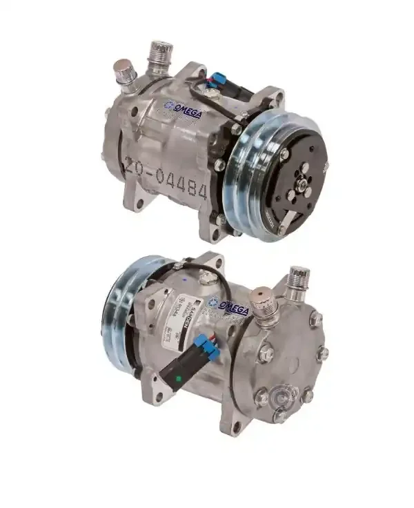 Free Returns Sanden Compressor Model SD7H15 12V with 125mm Clutch Diameter and Vertical O-Ring Fitting – 20-04484 by Omega