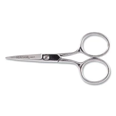 Klein Tools G404LR Embroidery Scissor, 4 in, Steel Handle