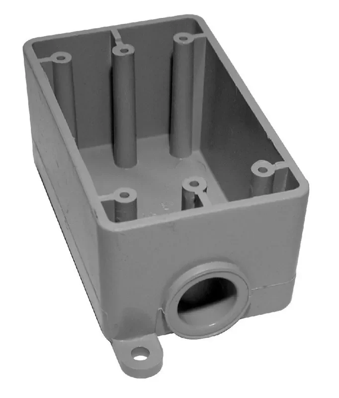 Kraloy FSE05 PVC 1-Gang F Series FSE Gang Box (1) 1/2-Inch Hub 4.58-Inch x 2.82-Inch x 2-Inch Discount