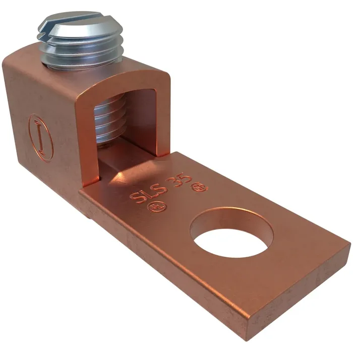 Limited Time Ilsco SLS-35 Electrolytic Copper SLS Straight Mechanical Lug (1) 14-6-AWG (2) 10-AWG Stranded