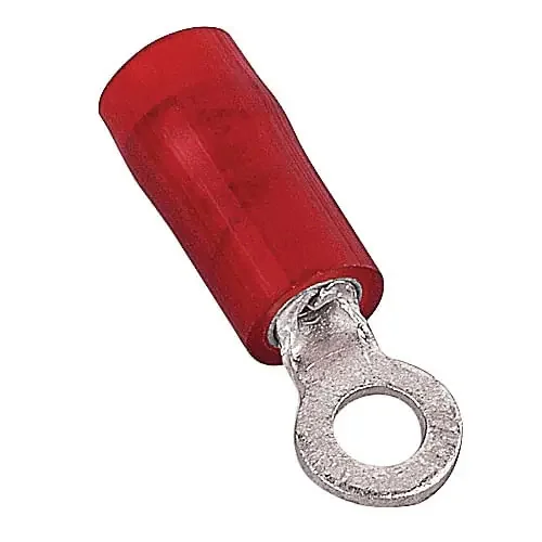 Limited Time Thomas & Betts RA18-4 Tin Plated Copper Insulated Ring Terminal 22-16-AWG #4 Red Sta-Kon