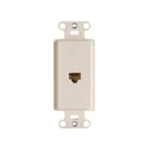 Pass & Seymour WP3210-LA Light Almond High Impact Flame Retardant Plastic Pre-Configured 1-Port Decorator Strap Wallplate Must Have