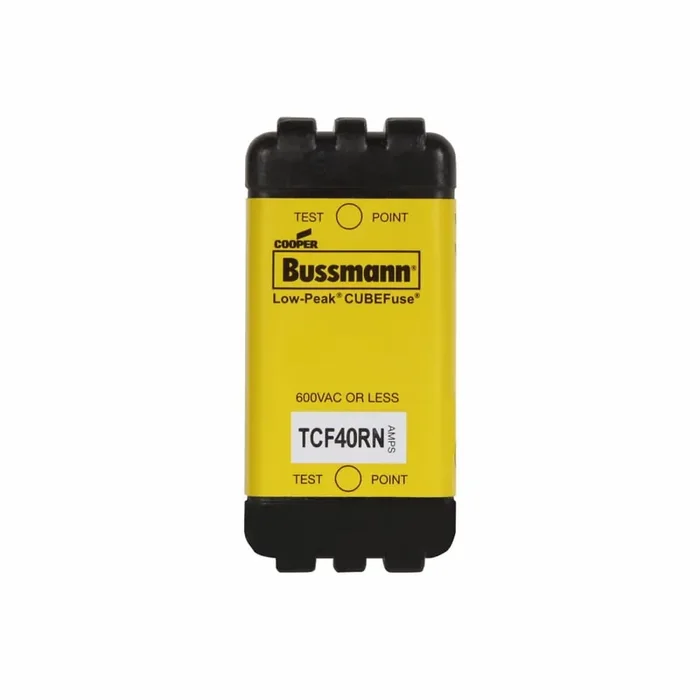 Place Order Bussmann TCF40RN Dual Element Class CF Rejection Current-Limiting Finger-Safe Time Delay Fuse 40-Amp 600-Volt AC 300-Volt DC Low-Peak CUBEFuse