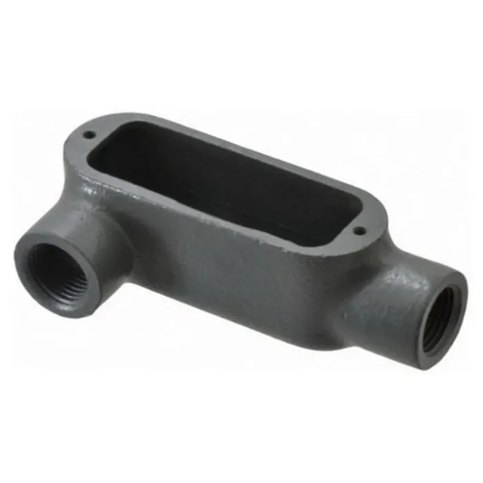 Popular Conduit Body, Type LR, 4″ Diameter, Form 7, Malleable Iron/Zinc
