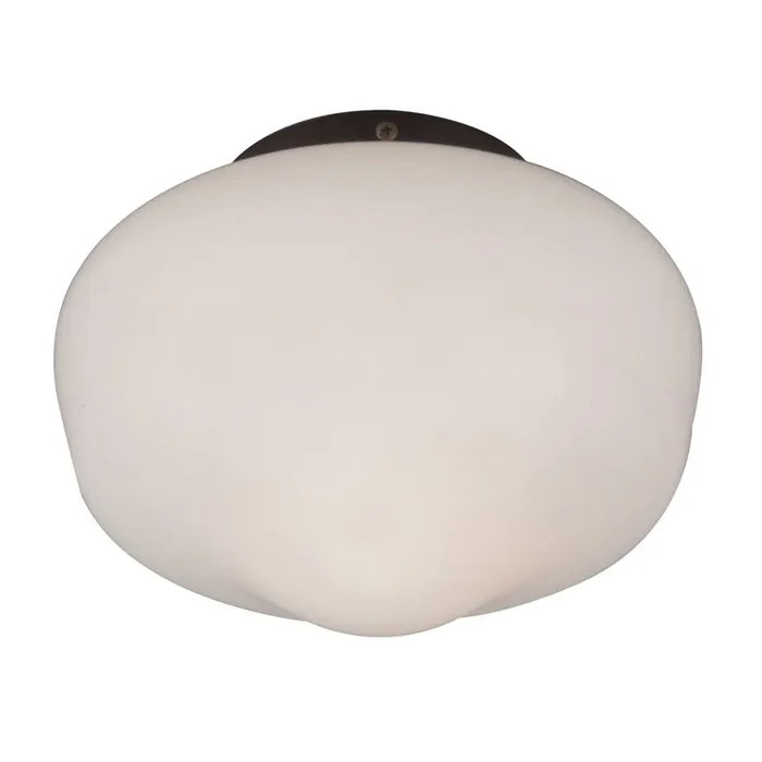 Same Day Shipping Craftmade OLK3CFL-W 1 Light Outdoor Bowl Fan Light Kit 9-Inch x 6-1/2-Inch White