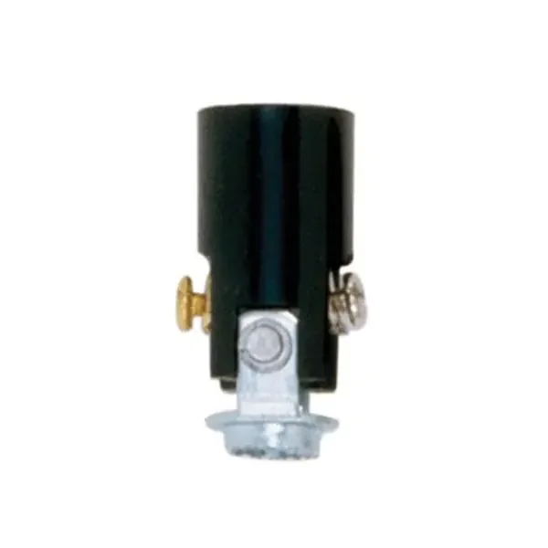 Satco 90-422 Candelabra Base Lamp Socket With Paper Liner 125-Volt Black In Demand