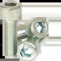 Socket Head Cap Screw, Coarse Alloy ZINC-BAKE CR+3 – #8-32×1/2″ (FT), Qty 100