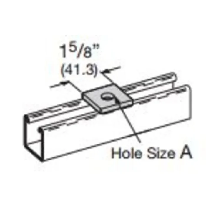 SQUARE WASHER, 9/16-IN. HOLE, 1/2-IN. BOLT, HOT DIP GALVANIZED Premium