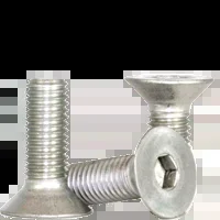 Stainless Flat Socket Cap Screw | M8-1.25×16 MM (18-8) Full Thread, Qty 100