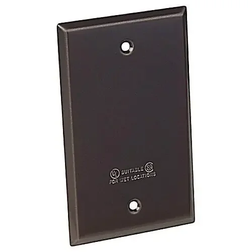 Thomas & Betts DCCB-BR Bronze Stamped Aluminum 1-Gang Weatherproof Cover 2-13/16-Inch Width x 4-9/16-Inch Height Red Dot Grab Now