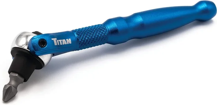 Titan Tools 11317 1/4″ Drive Aluminum Swivel Head Micro Bit Driver