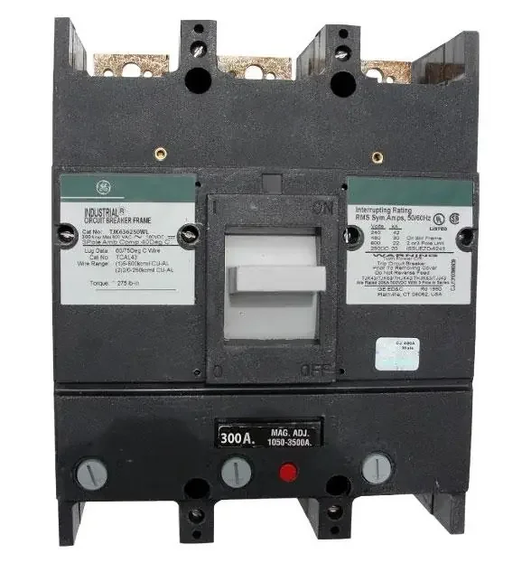 TJK436300WL – GE – Molded Case Circuit Breaker – Feed-Thru – 300 Amp – 3 Pole – 600 Volt Price Drop