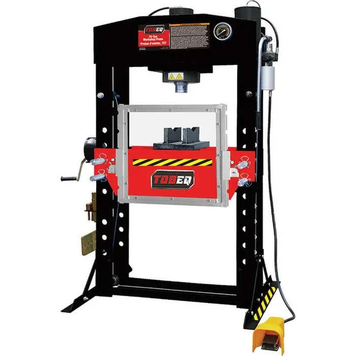 Tobeq SP75000 75-TON AIR/HYDRAULIC SHOP PRESS WITH PROTECTION GUARD