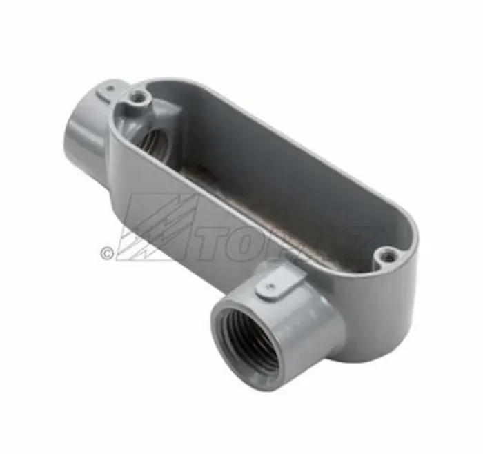 Topaz Electric LL2 Die Cast Copper Free Aluminum Type LL Conduit Body 3/4-Inch Final Sale
