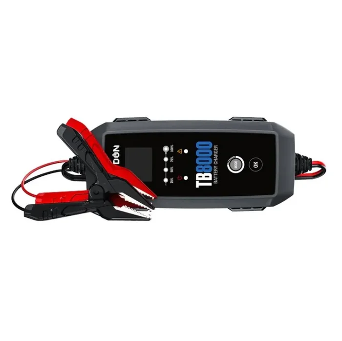TOPDON TB8000 Smart Charger (12V/8A) – Multi-Mode Battery Charger with 9-Step Smart Charging